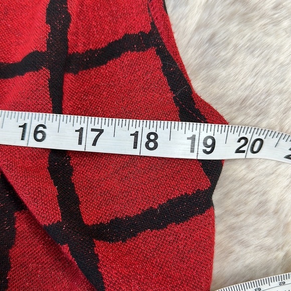 Zara | Black & Red Checkered MIDI Dress - Picture 10 of 13